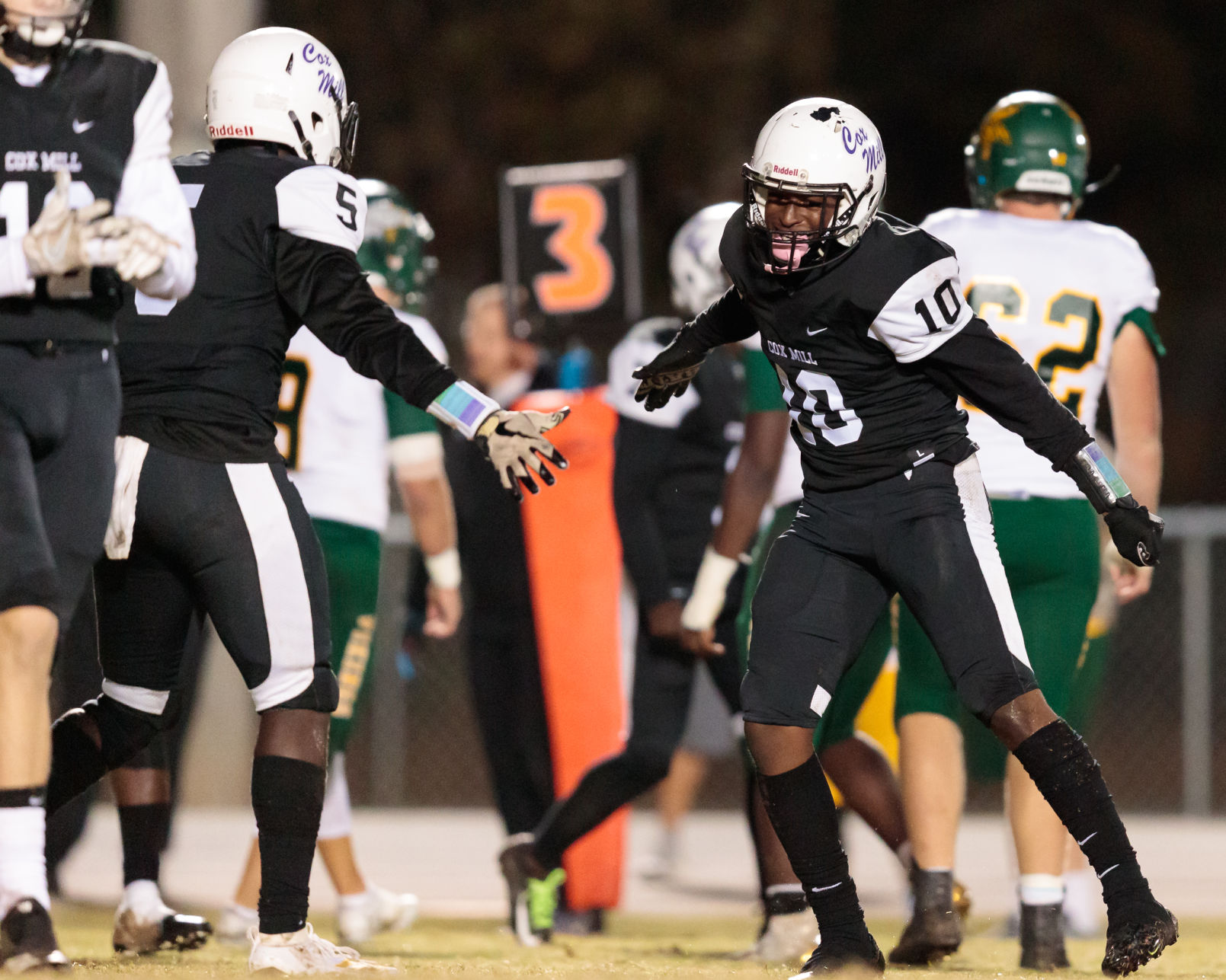 Cox Mill defeats Central Cabarrus 31-6 on Senior Night.